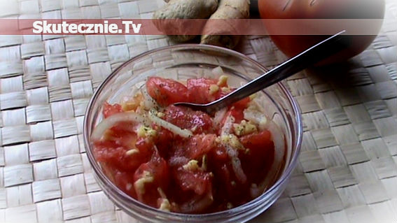 Imbirowa sałatka z pomidorów