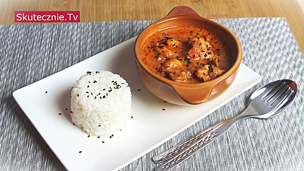 Świetne curry z udkami i kalafiorem na ostro (z ryżem)