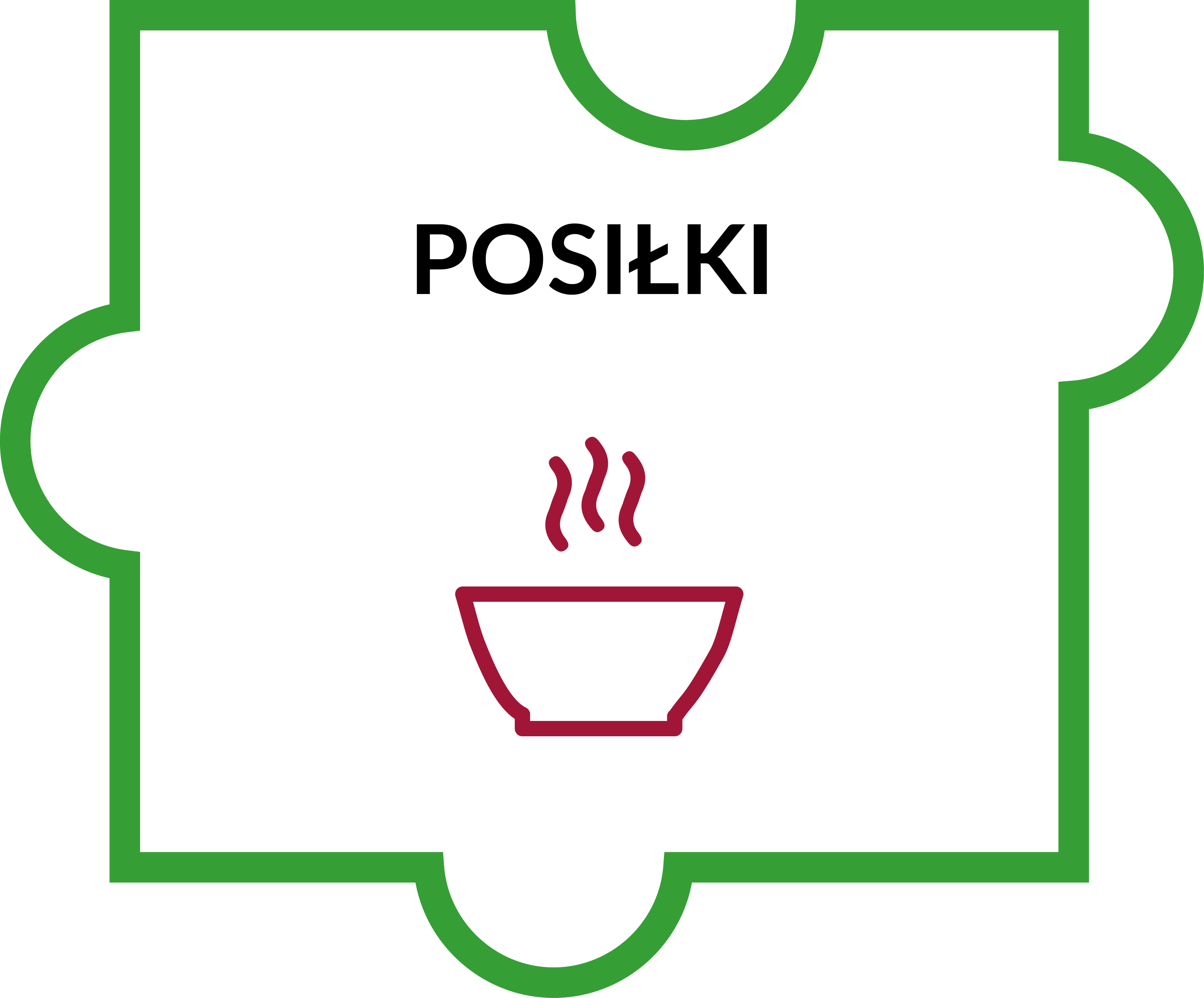 Posiłki - puzzle #Skutecznik (green)