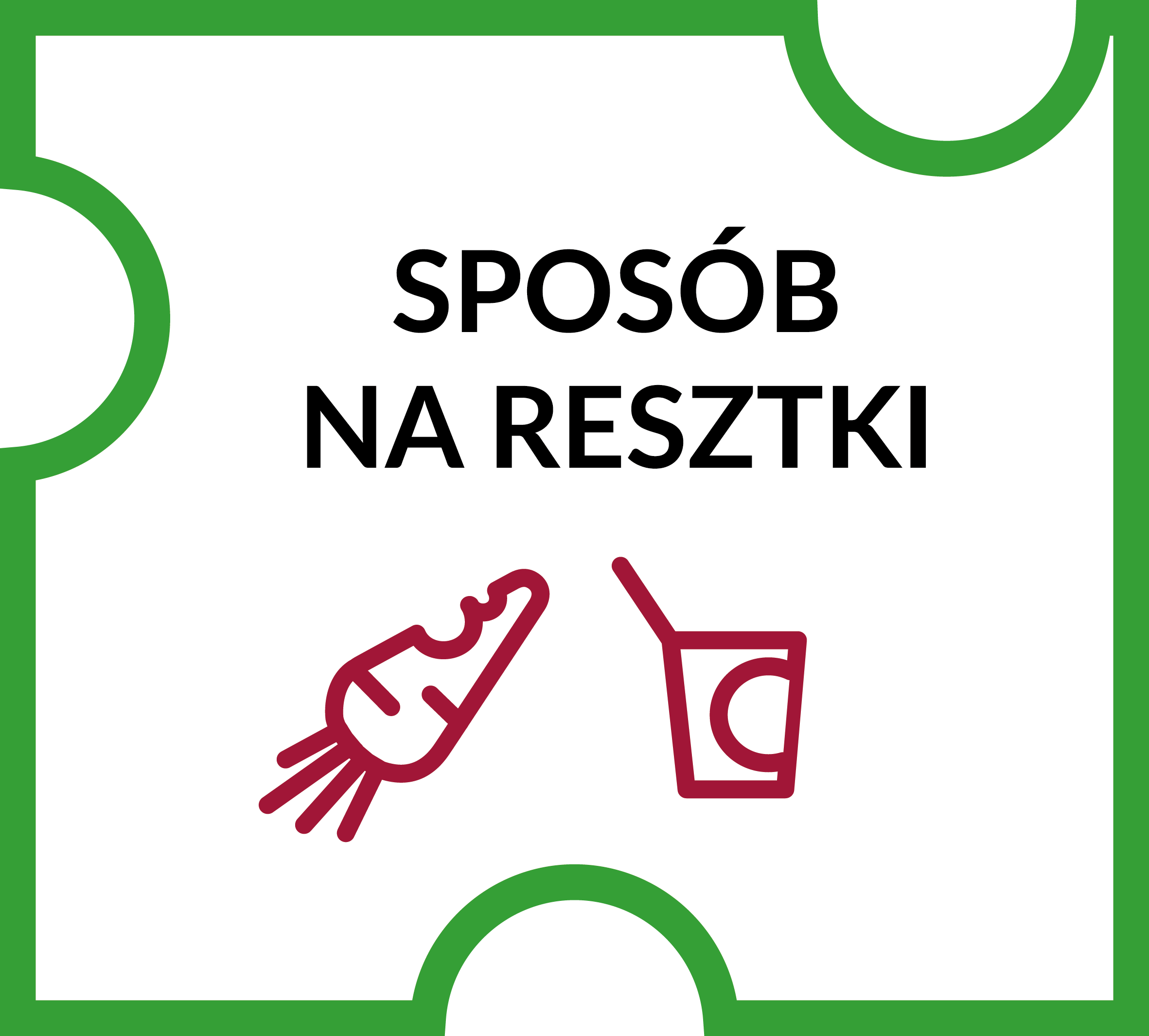 Sposób na resztki - puzzle #Skutecznik (green)
