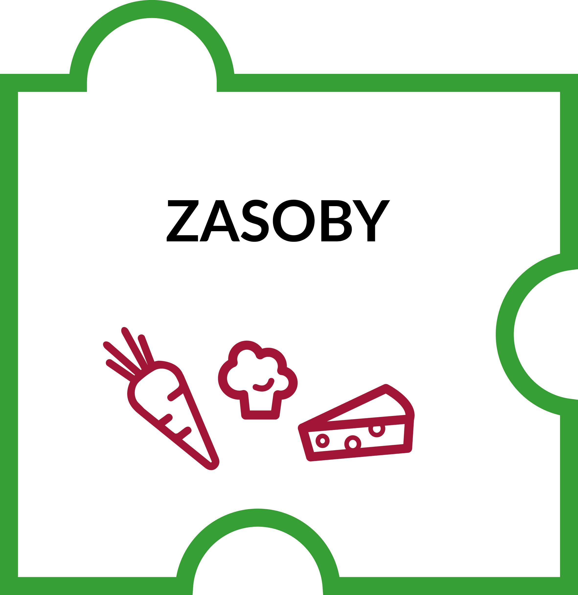 Zasoby - puzzle #Skutecznik (green)