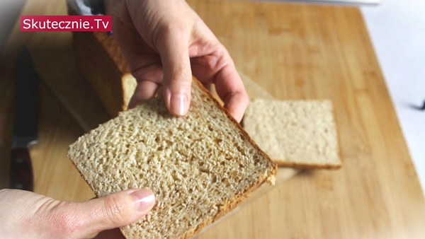 Lekki i puszysty chleb mleczny (pełnoziarnisty lub jasny)