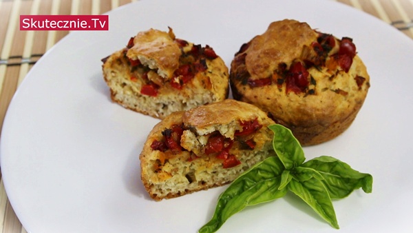 Przekąski do szkoły -Wytrawne muffiny z papryką